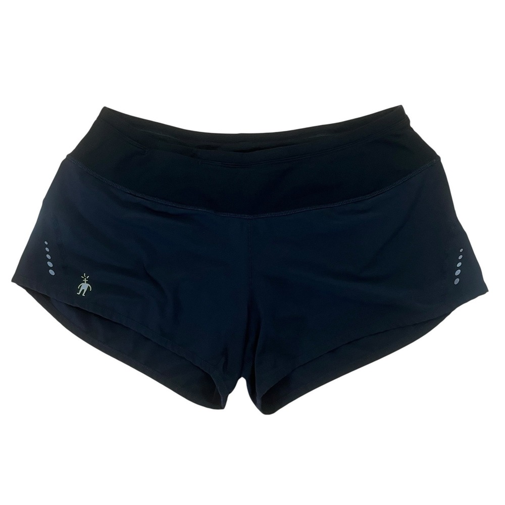 Smartwool PhD Merino Sport Lined Running Shorts Women's S Black Lightweight